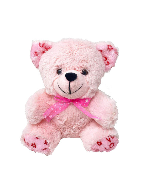 

FUN ZOO TOYS Kids Pink Funny Teddy Bear Soft Toy