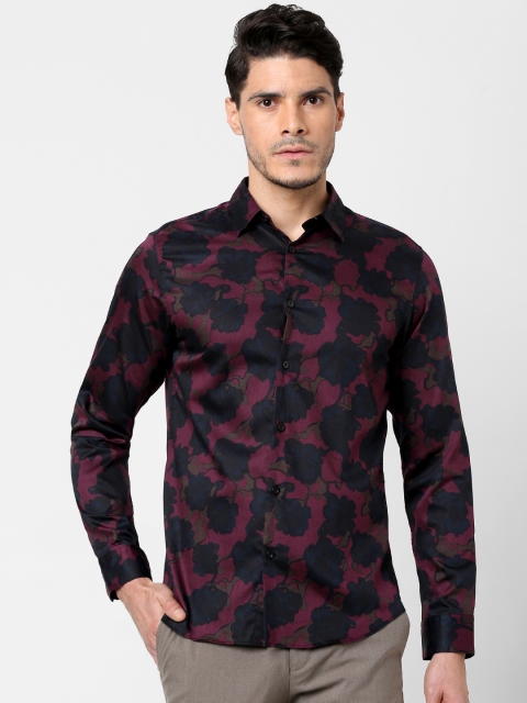 

SELECTED Men Purple Regular Fit Printed Casual Shirt