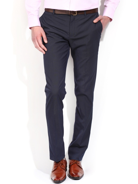 

Blackberrys Navy Smart Fit Formal Trousers, Navy blue