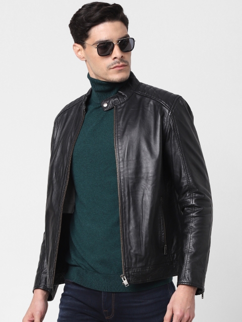 

SELECTED Men Green Solid Turtle Neck Sweatshirt