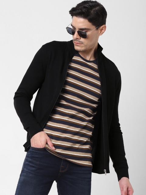 

SELECTED Men Black Solid Sweatshirt