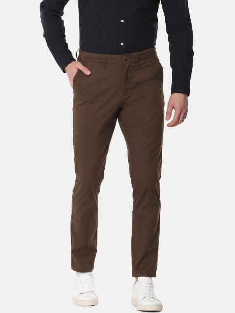

SELECTED Men Brown Slim Fit Solid Chinos