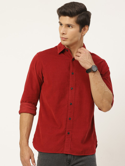 

SELECTED Men Red Casual Shirt