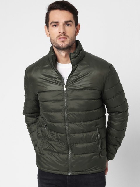 

SELECTED Men Olive Green Thinsulate Puffer Jacket
