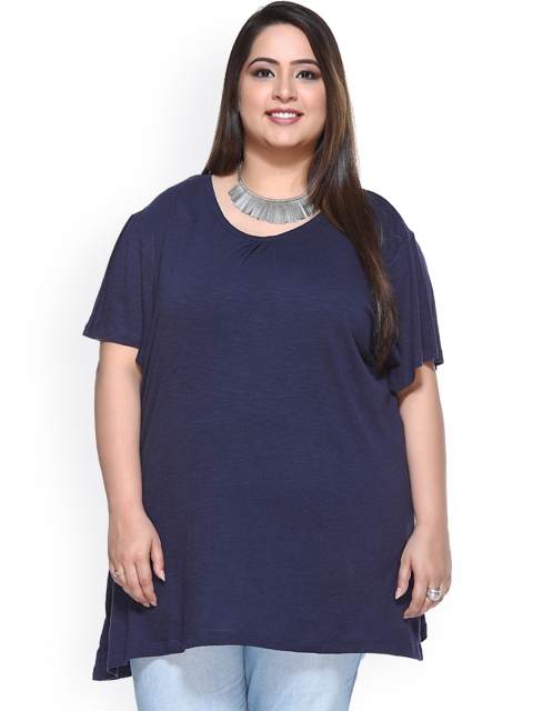 

plusS Navy Top, Navy blue