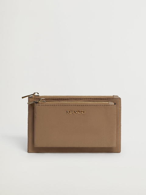 

MANGO Women Brown Solid Sustainable Purse