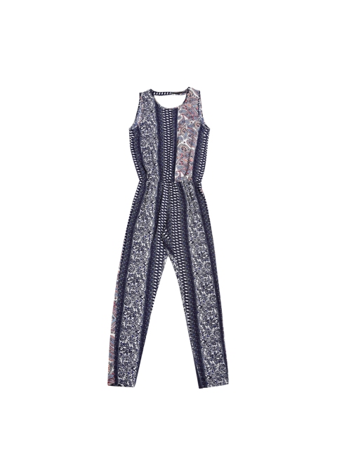 

ONLY Women Blue Printed Jumpsuit