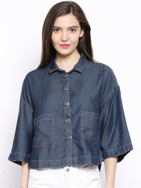 

ONLY Blue Denim Shirt