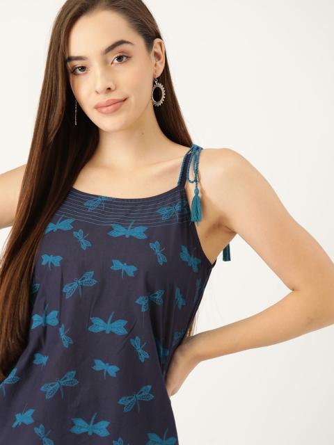 

Anouk Blue A-Line Top