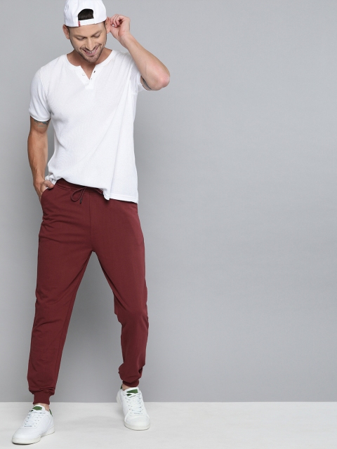 

Harvard Men Maroon Solid Track Pants