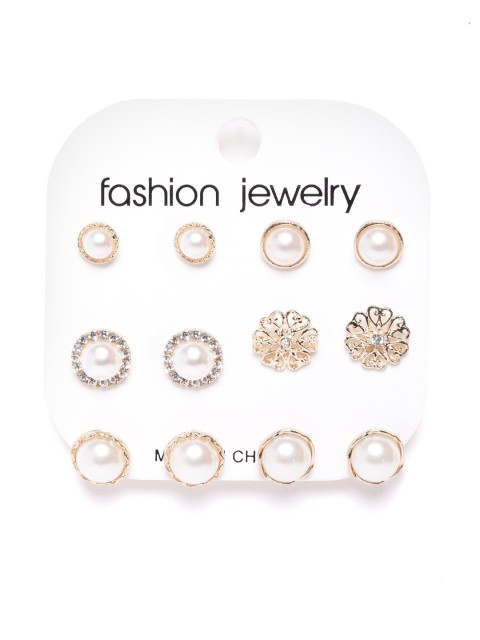 

YouBella Set of 6 Gold-Plated Studs