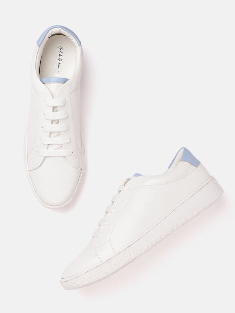 

Mast & Harbour Women White Solid Sneakers