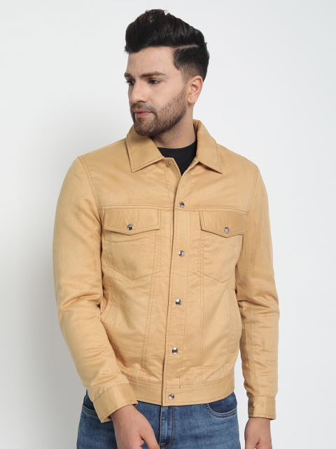 

MERLOT Men Brown Solid Lightweight Denim Jacket