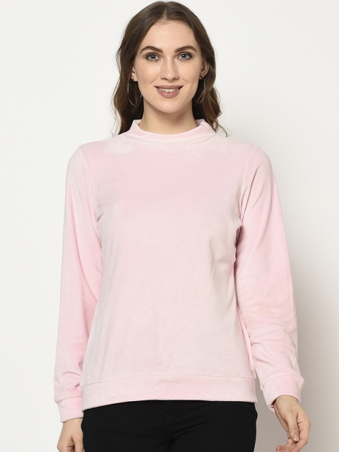 

Trufit Women Pink Solid Sweatshirt