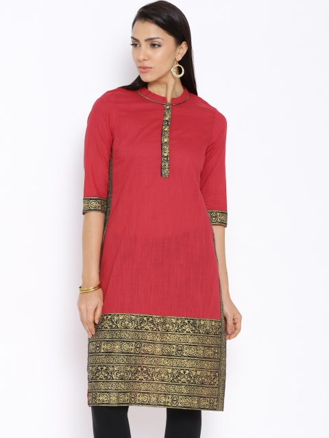 

Aurelia Red Printed Kurta