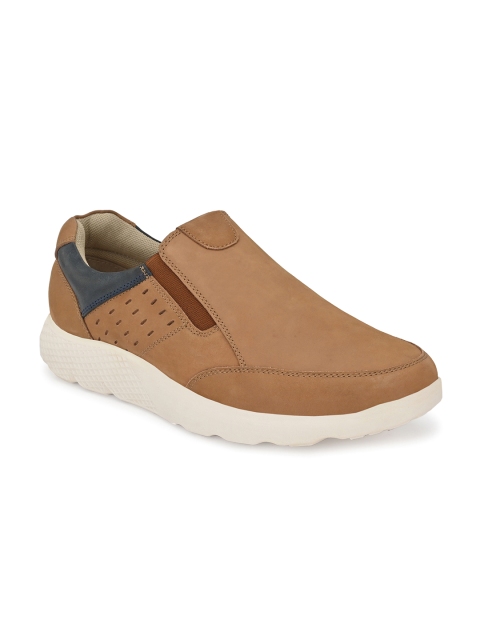 

Delize Men Tan Slip-On Sneakers