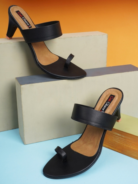 

Get Glamr Women Black Solid Heels