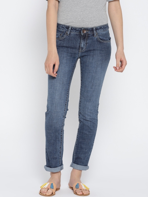 

Pepe Jeans Women Blue Frisky Fit Mid-Rise Light Wash Stretchable Jeans