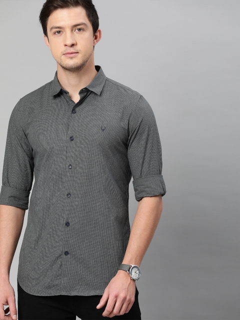 

Allen Solly Sport Men Grey Slim Fit Checked Casual Shirt