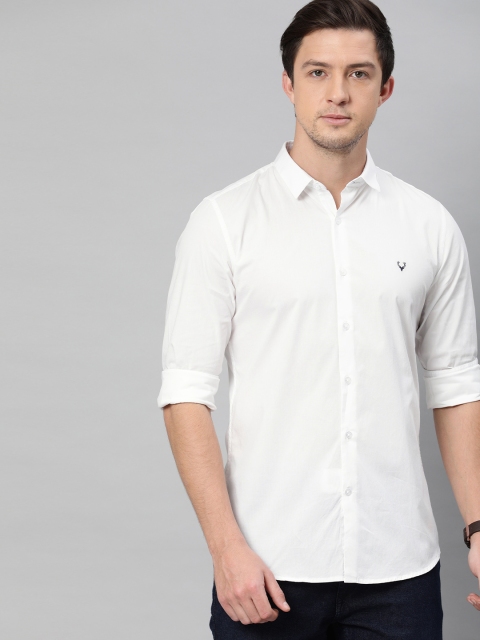 

Allen Solly Sport Men White Slim Fit Solid Casual Shirt
