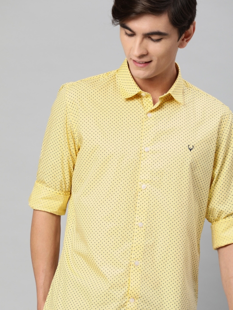 

Allen Solly Sport Men Yellow Slim Fit Printed Casual Shirt