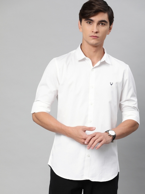 

Allen Solly Sport Men White Slim Fit Solid Casual Shirt