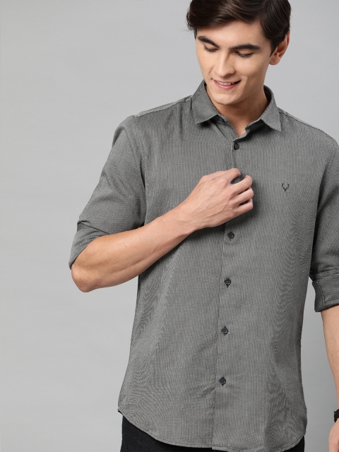 

Allen Solly Sport Men Grey Slim Fit Self Design Casual Shirt