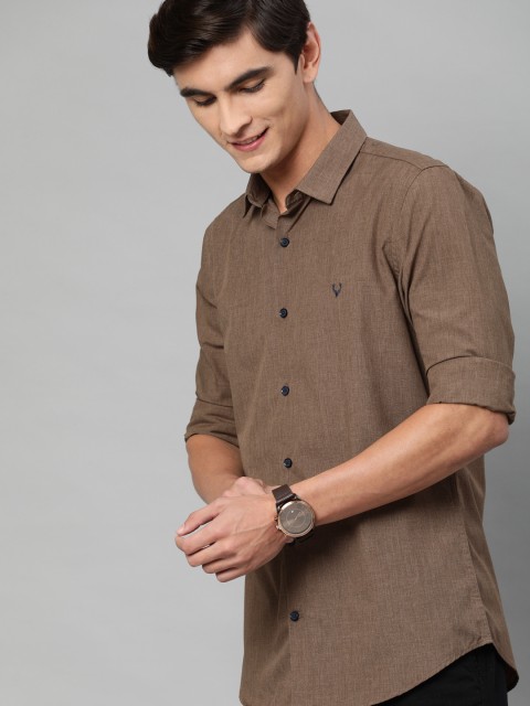 

Allen Solly Sport Men Brown Slim Fit Solid Casual Shirt