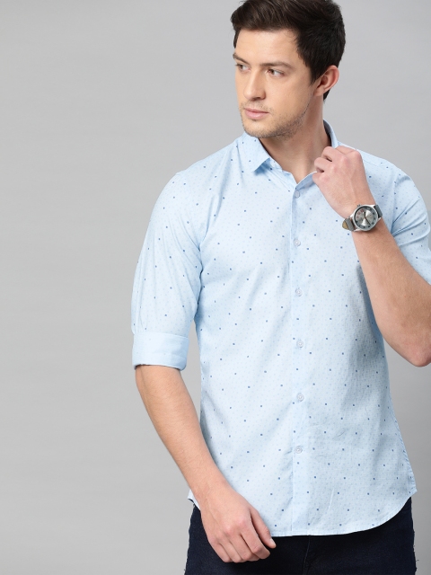 

Allen Solly Sport Men Blue Slim Fit Micro Ditsy Printed Casual Shirt