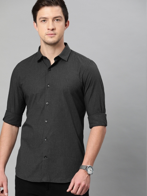 

Allen Solly Sport Men Charcoal Grey Slim Fit Micro Checked Casual Shirt