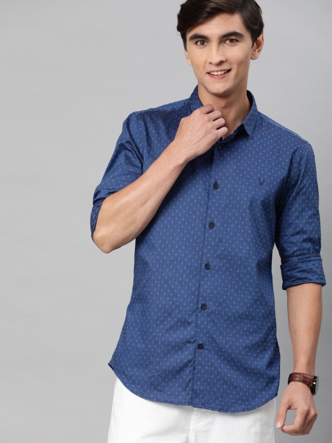 

Allen Solly Sport Men Blue Slim Fit Self Design Casual Shirt