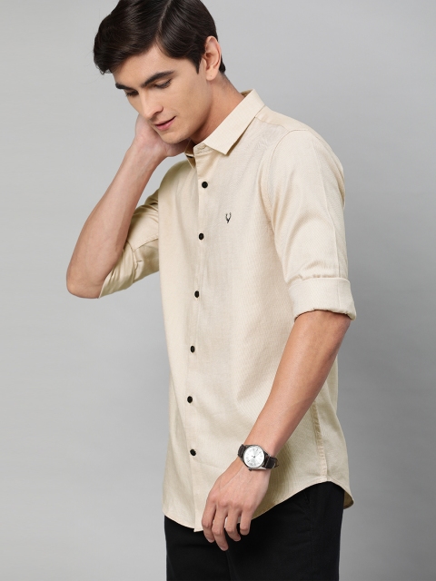 

Allen Solly Sport Men Beige Slim Fit Self Design Casual Shirt
