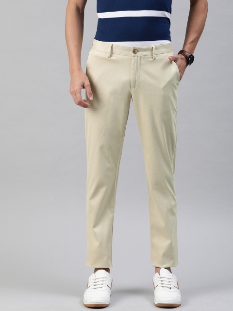 

Allen Solly Men Beige Slim Fit Solid Regular Trousers