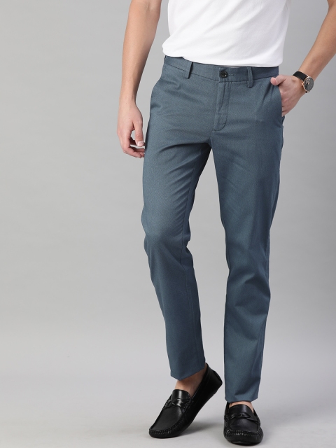 

Allen Solly Sport Men Blue Smart Slim Fit Solid Regular Trousers