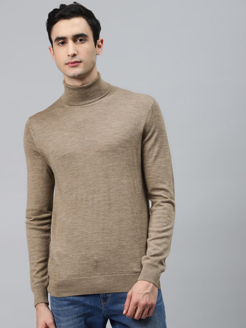 

Marks & Spencer Men Brown Solid Pullover Sweater