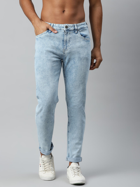 

Roadster Men Blue Tapered Fit Light Fade Stretchable Jeans