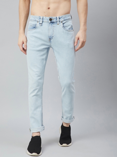 

The Roadster Lifestyle Co Men Blue Solid Skinny Fit Clean Look Stretchable Jeans