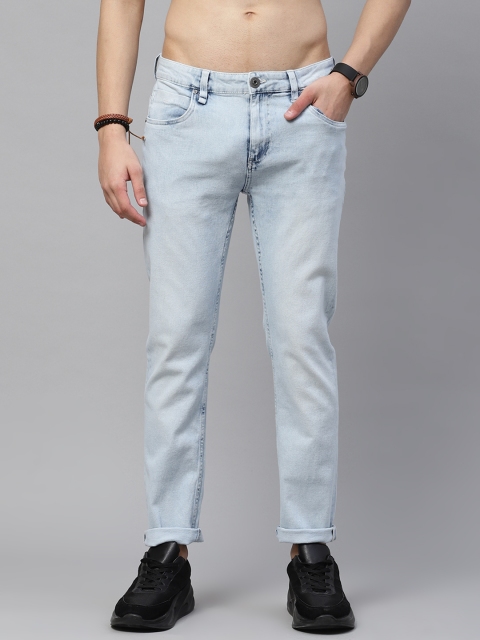 

The Roadster Lifestyle Co Men Blue Skinny Fit Heavy Fade Stretchable Jeans