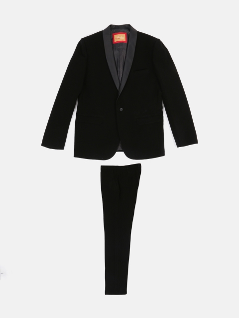 

Ethnix by Raymond Men Black Solid Tailored Fit Single-Breasted Formal Suit