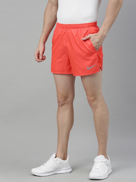 

Nike Men Orange Solid Regular Fit AS M NK CHLLGR SHORT FF PR Running Shorts