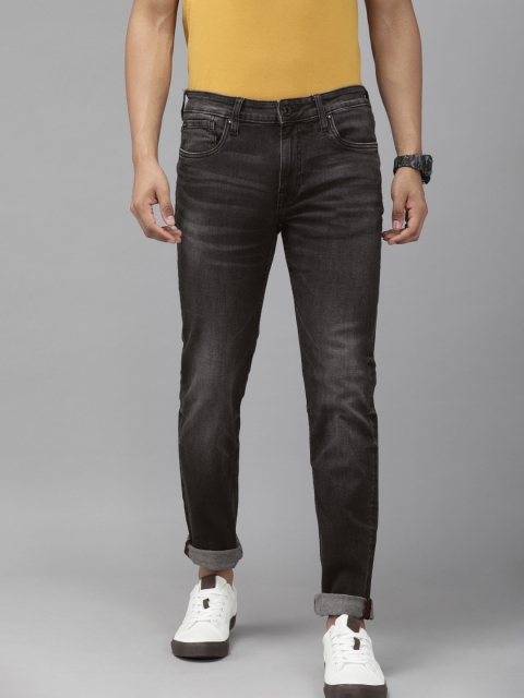 

Jack & Jones Men Black Glenn Slim Fit Low-Rise Clean Look Protect Sustainable Jeans