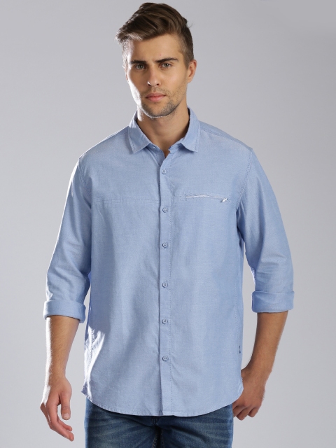 

HRX by Hrithik Roshan Blue Casual Shirt