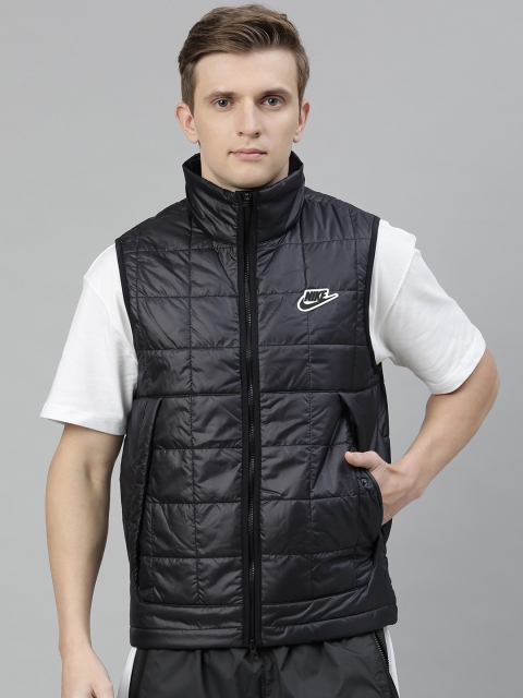 

Nike Men Black Solid Puffer Jacket
