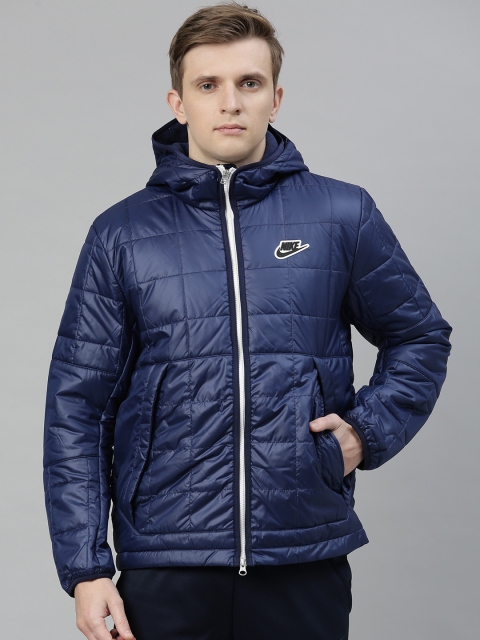 

Nike Men Navy Blue Solid Padded Jacket