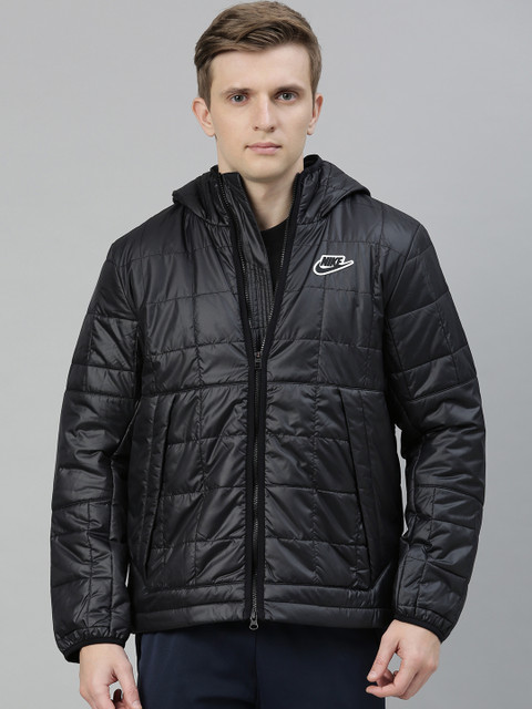 

Nike Men Black Solid Padded Jacket