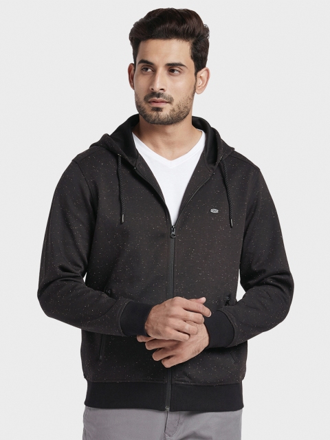 

ColorPlus Men Black Solid Sweatshirt
