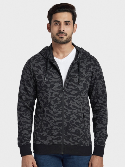 

ColorPlus Men Black Printed Sweatshirt