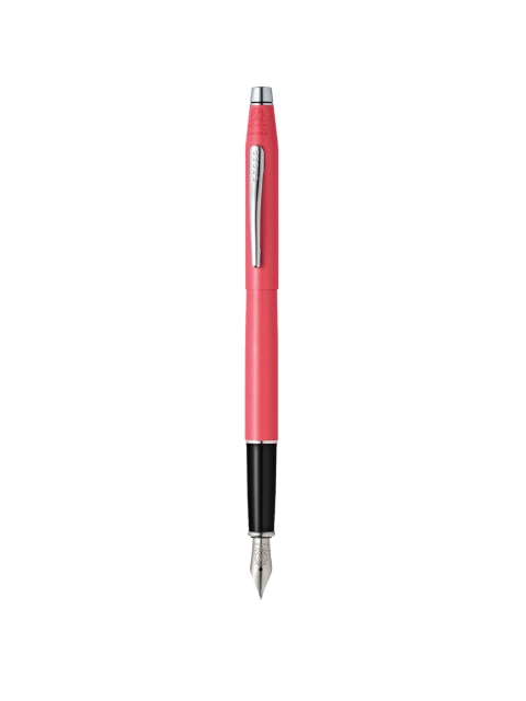 

Cross Coral Red & Black Classic Century Aquatic Stainless Steel Fountain Pen With Gift Box