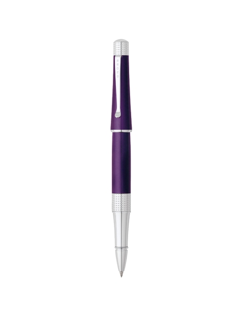 

Cross Purple & Silver-Toned Beverly Rolling Ball Point Pen With Gift Box
