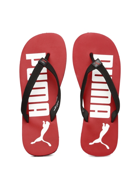 

Puma Men Black & Red Printed Flip-Flops